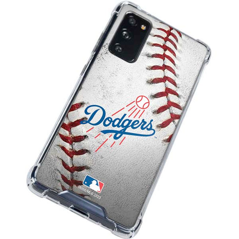 MLB Los Angeles Dodgers Game Ball Galaxy S20 FE Clear Case